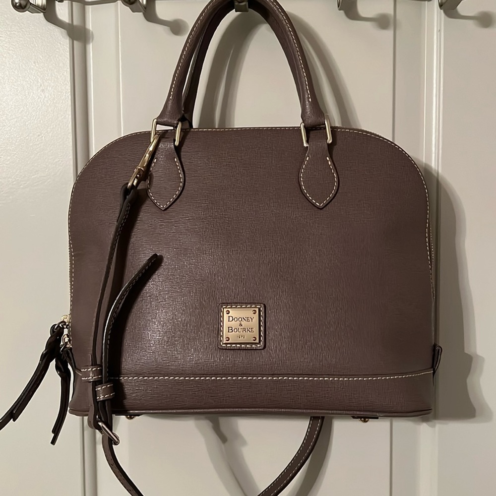 Dooney & Bourke Pebble Zip Zip Satchel Purse Handbag